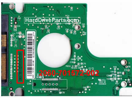 WD4000BEVT WD PCB Circuit Board 2060-701572-002 - Click Image to Close
